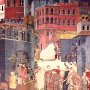 13-8 <i>Peaceful City</i> (detail), Ambrogio Lorenzetti, from <i>Effects of Good Government in the City and in the Country</i>, fresco 